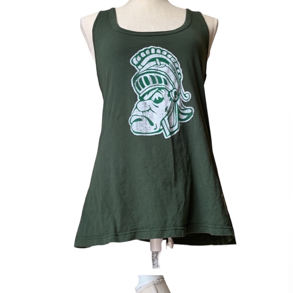 MSU MICHIGAN STATE SPARTANS Distant Replays Racerback Tank top